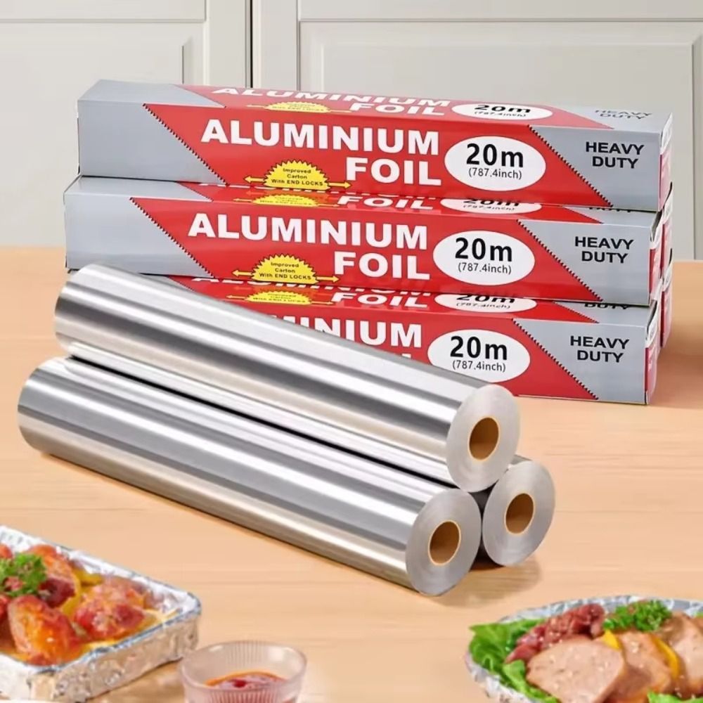 Aluminum Foil Heavy Duty - Disposable Tin Foil Paper Kitchen Baking