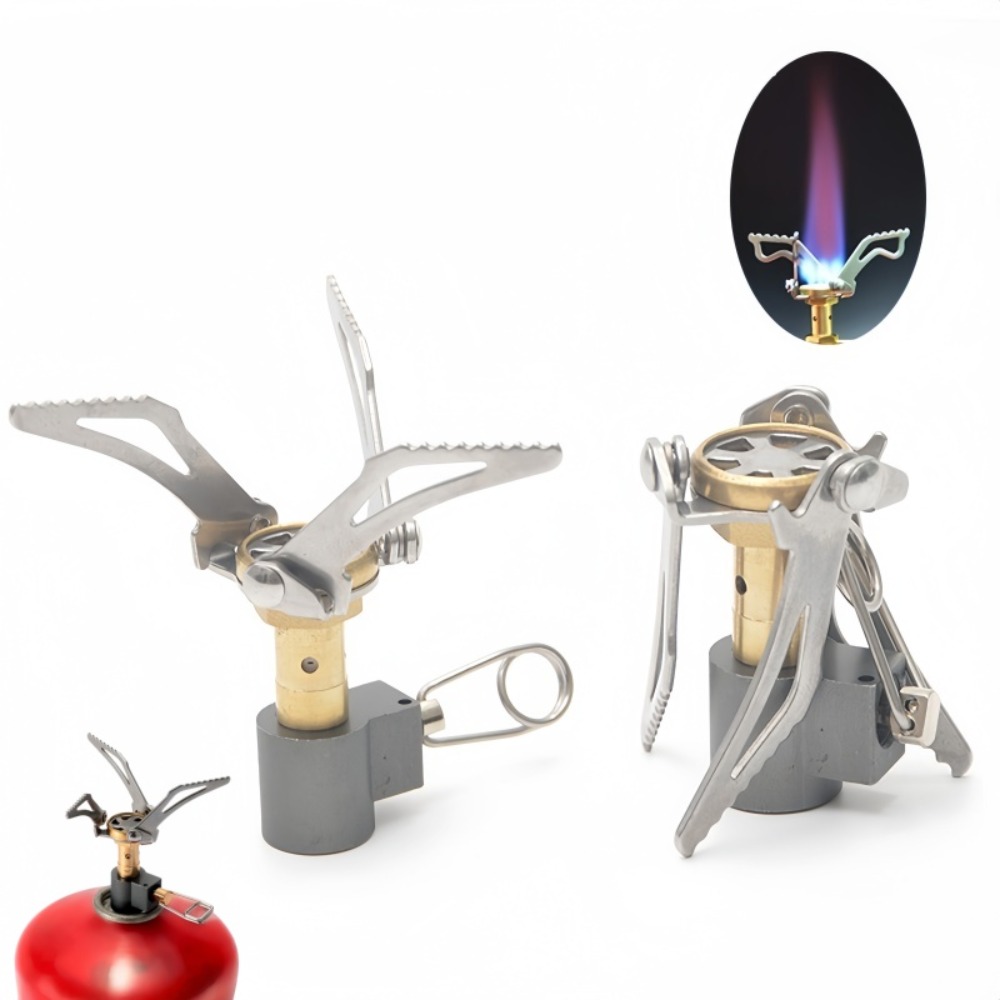 Camping Cooking Gas Stove Portable Tool - 3000W Portable Foldable Aluminum Alloy Ultra