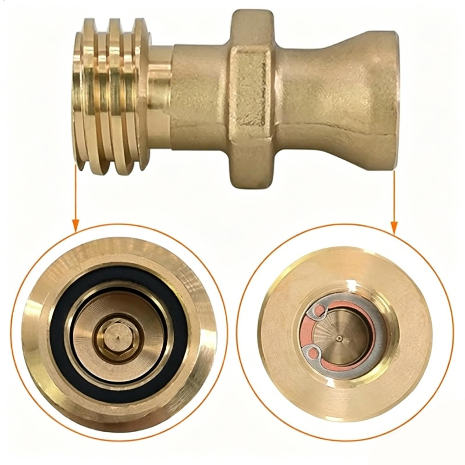 Camping Cooking - Propane Tank Fittings Male Brass Valve