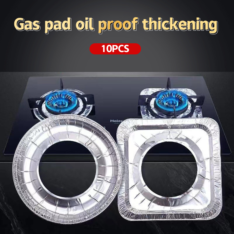 Aluminum Foil Heavy Duty - 10Pcs/set Thickened Aluminum Foil Covers Gas