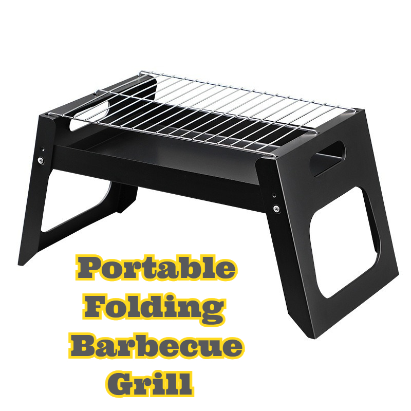 Camping Cooking Gifts - Portable Charcoal BBQ Grill Foldable Compact