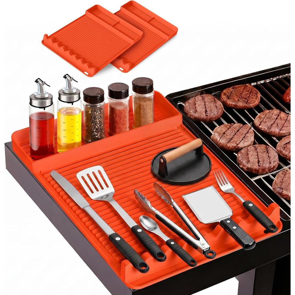 Camping Cooking - Heat Resistant Silicone Grill Mat -