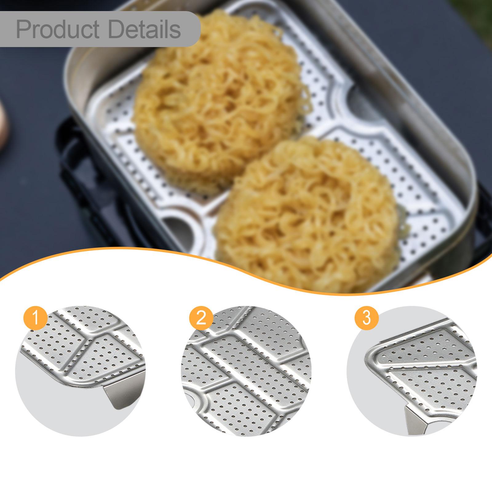 Camping Cooking Box - Camping Steam Tray Stainless Steel Mess