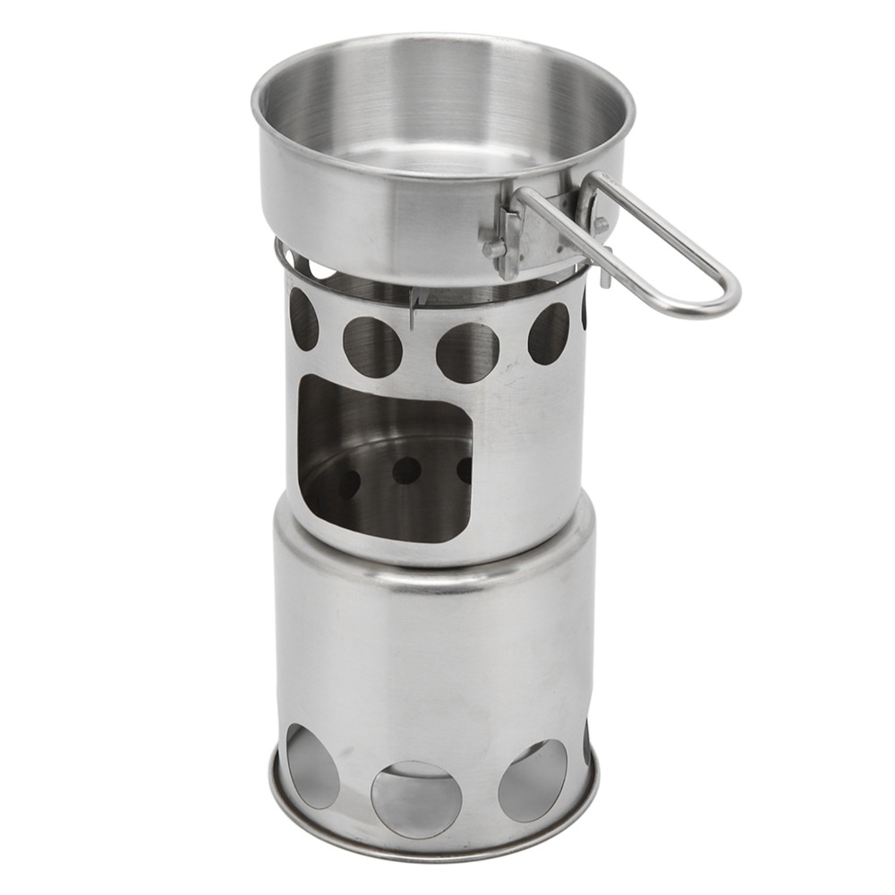 Stainless Steel Camping Cookwa - Camping Cooking Pot With Lid ulasan dan harga