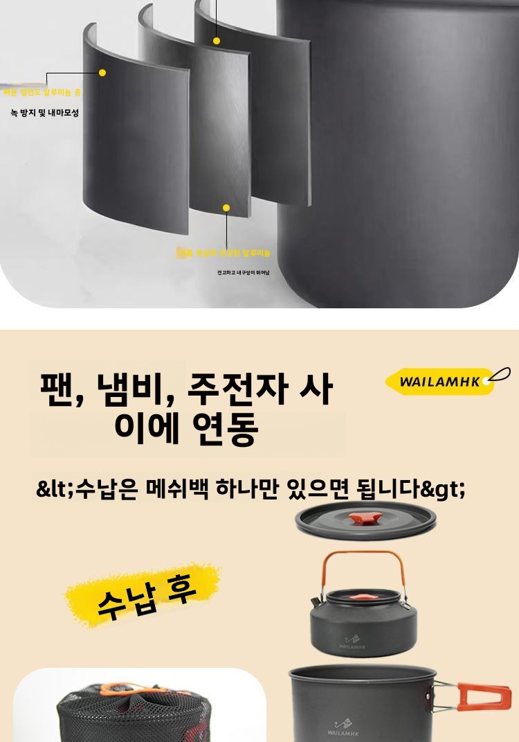 Outdoor Camping Cookware Set P - Camping Cooking Set Compact ulasan dan harga