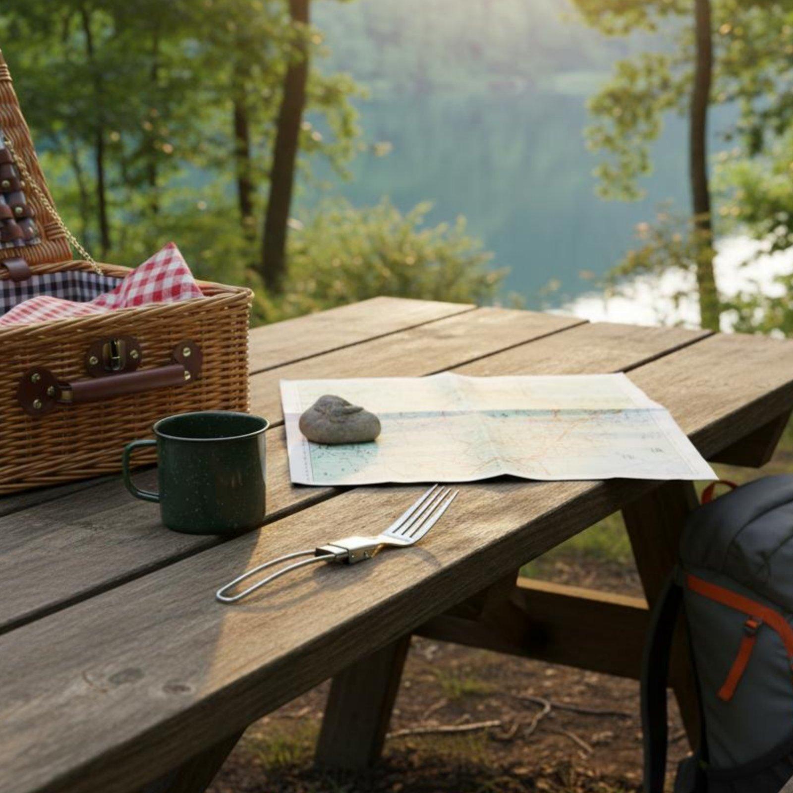 Folding Cutlery Compact Tablew - Camping Cooking Set Compact ulasan dan harga