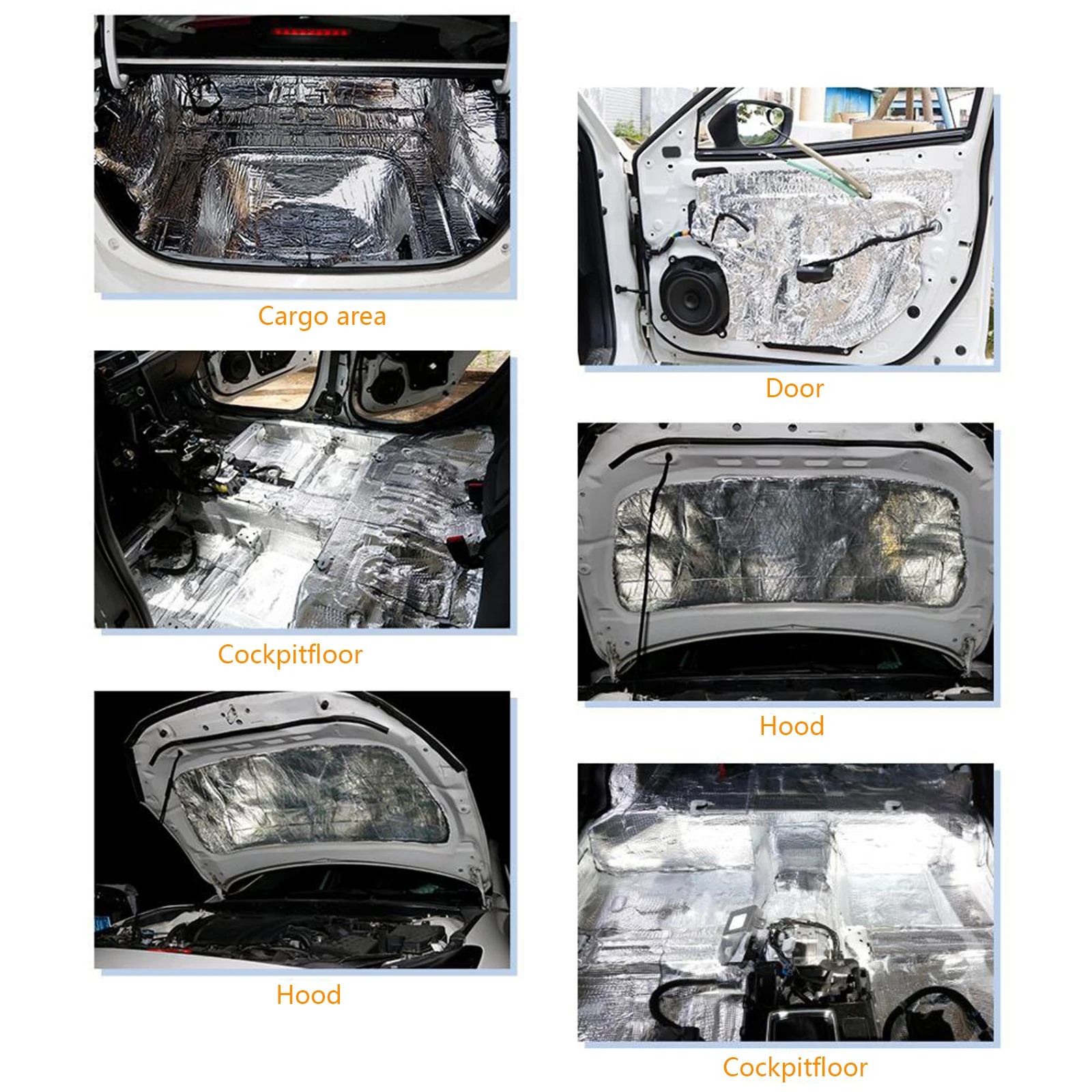 5/10mm Car Sound Mat Proofing  - Aluminum Foil Heavy Duty ulasan dan harga