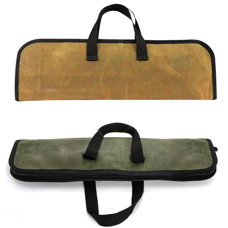 Camping Canvas Chef Knife Bag  - Japanese Camping Cooking ulasan dan harga