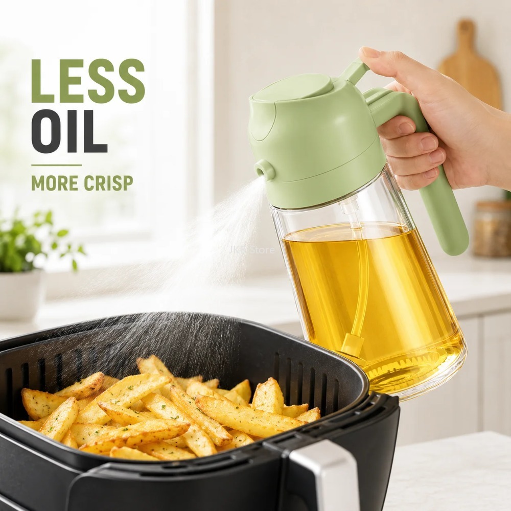 2 in 1 Olive Oil Sprayer Dispe - Camping Cooking ulasan dan harga