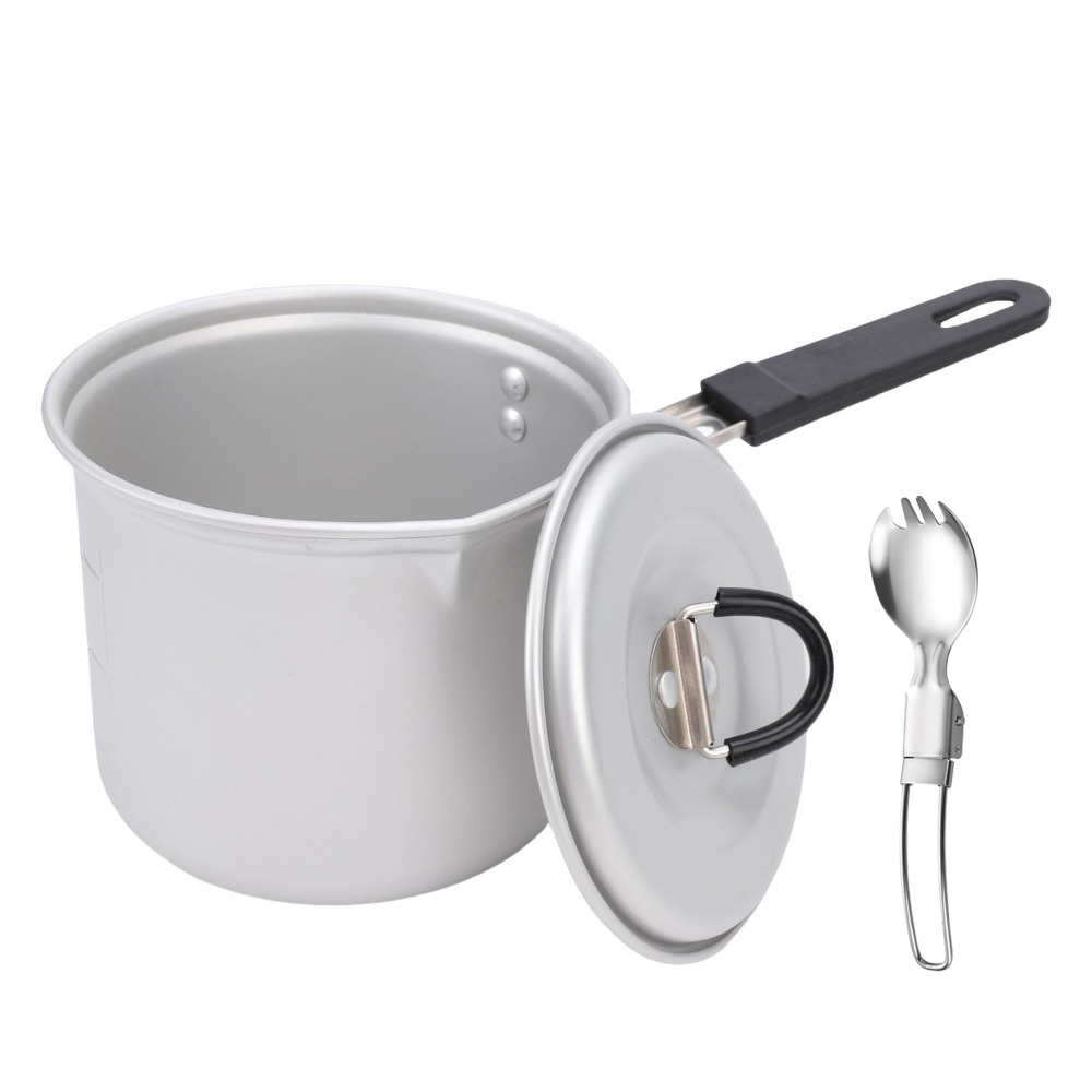 Camping Cooking Pot, 770ml Por - Camping Cooking Pot With Lid ulasan dan harga