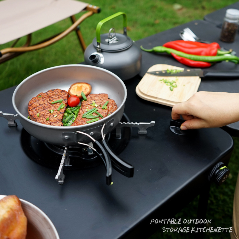 Portable Mobile Camping Kitche - Camping Cooking Box ulasan dan harga