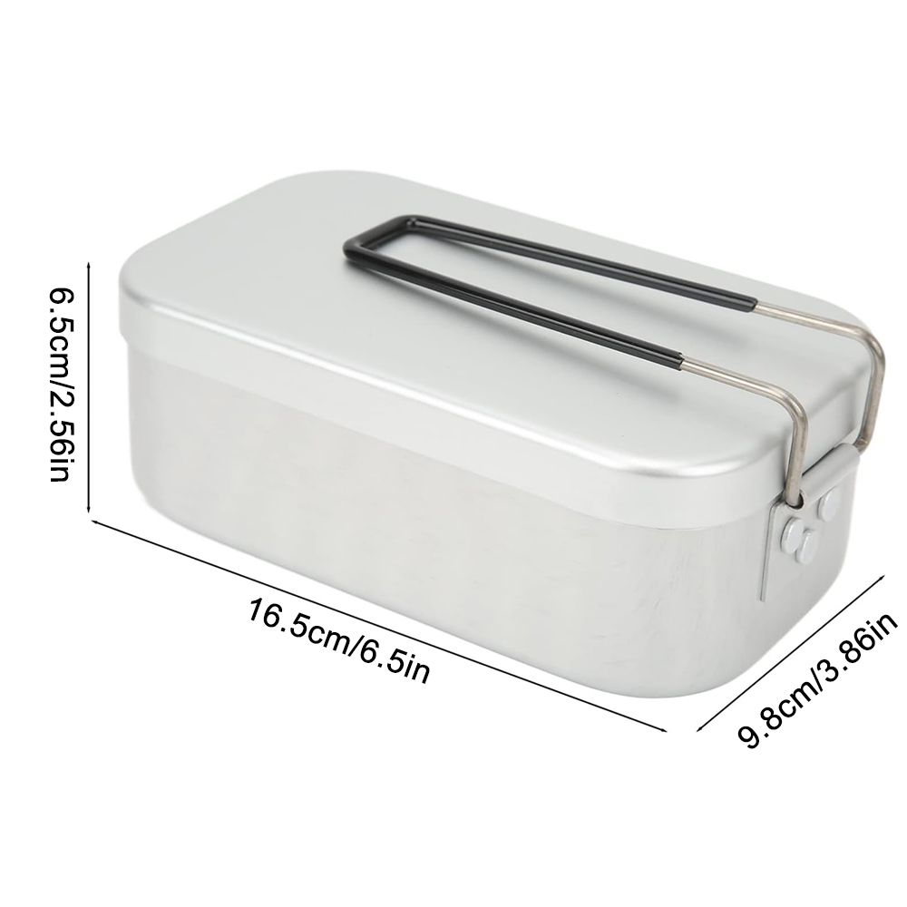 800ML Aluminum Lunch Boxes Out - Camping Cooking Sets ulasan dan harga