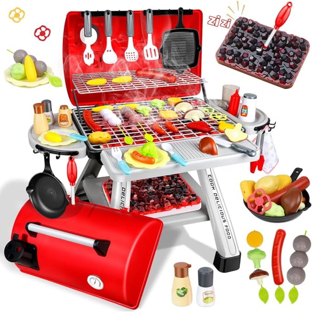 Barbecue Grill Toy Set Kids BB - Camping Cooking Gifts ulasan dan harga