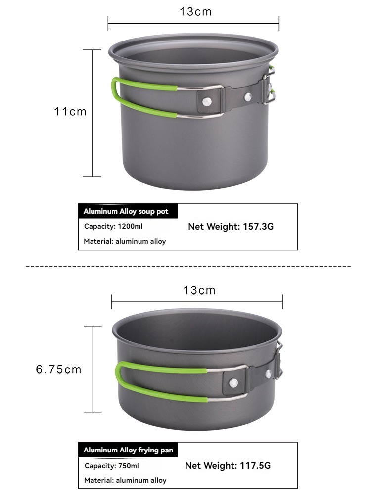 BRS-T15A Camping Cookware Mess - Camping Cooking Sets ulasan dan harga