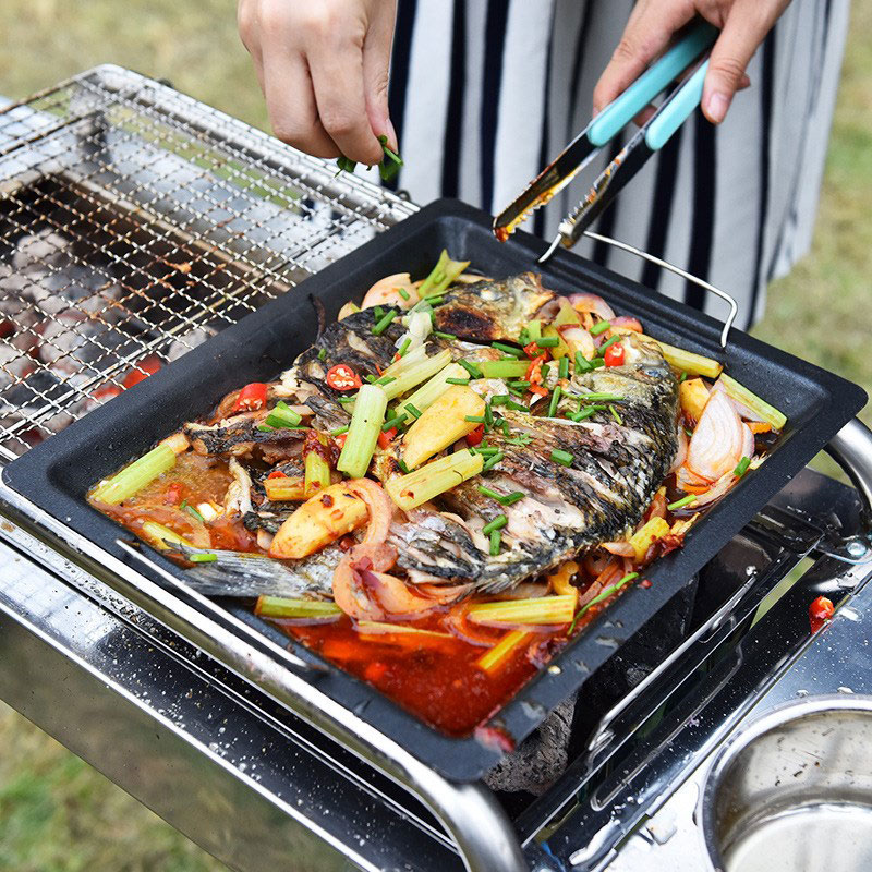 Outdoors Thick Square Grill Pa - Camping Cooking Sets ulasan dan harga