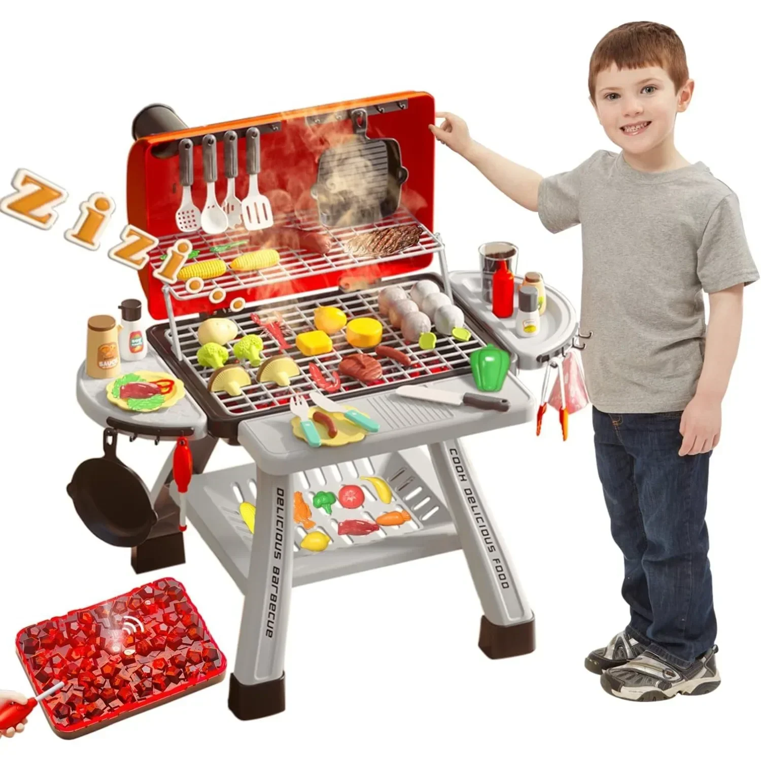 Barbecue Grill Toy Set Kids BB - Camping Cooking Gifts ulasan dan harga
