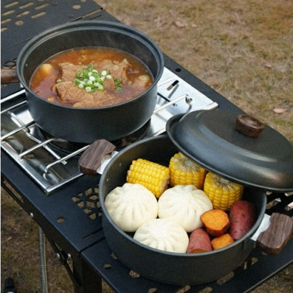 3L Camping Cooking Pot Set Alu - Camping Cooking Pot With Lid ulasan dan harga