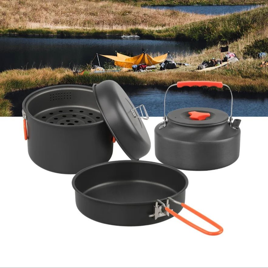 Outdoor Cookware Set Camping C - Camping Cooking Sets ulasan dan harga