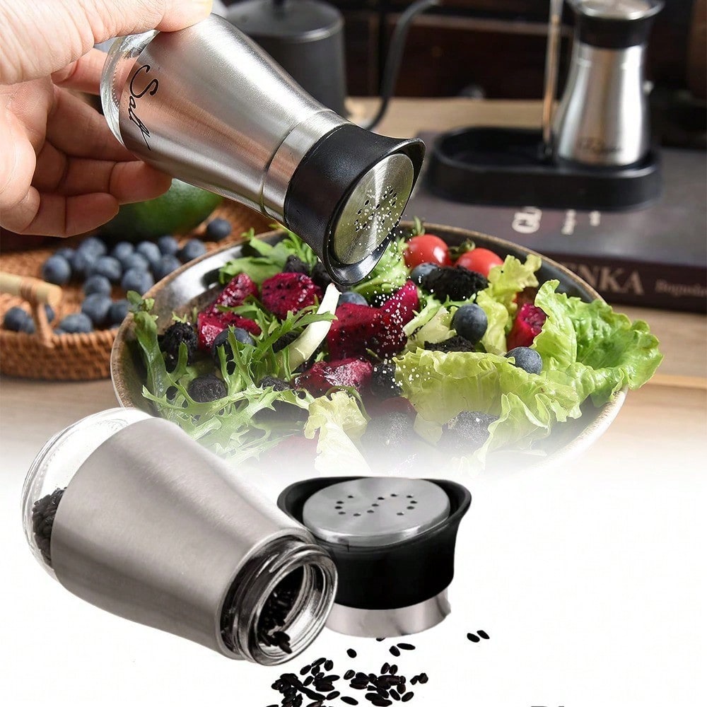 1 Salt/Pepper Shaker 4 Oz Glas - Camping Cooking Gifts ulasan dan harga