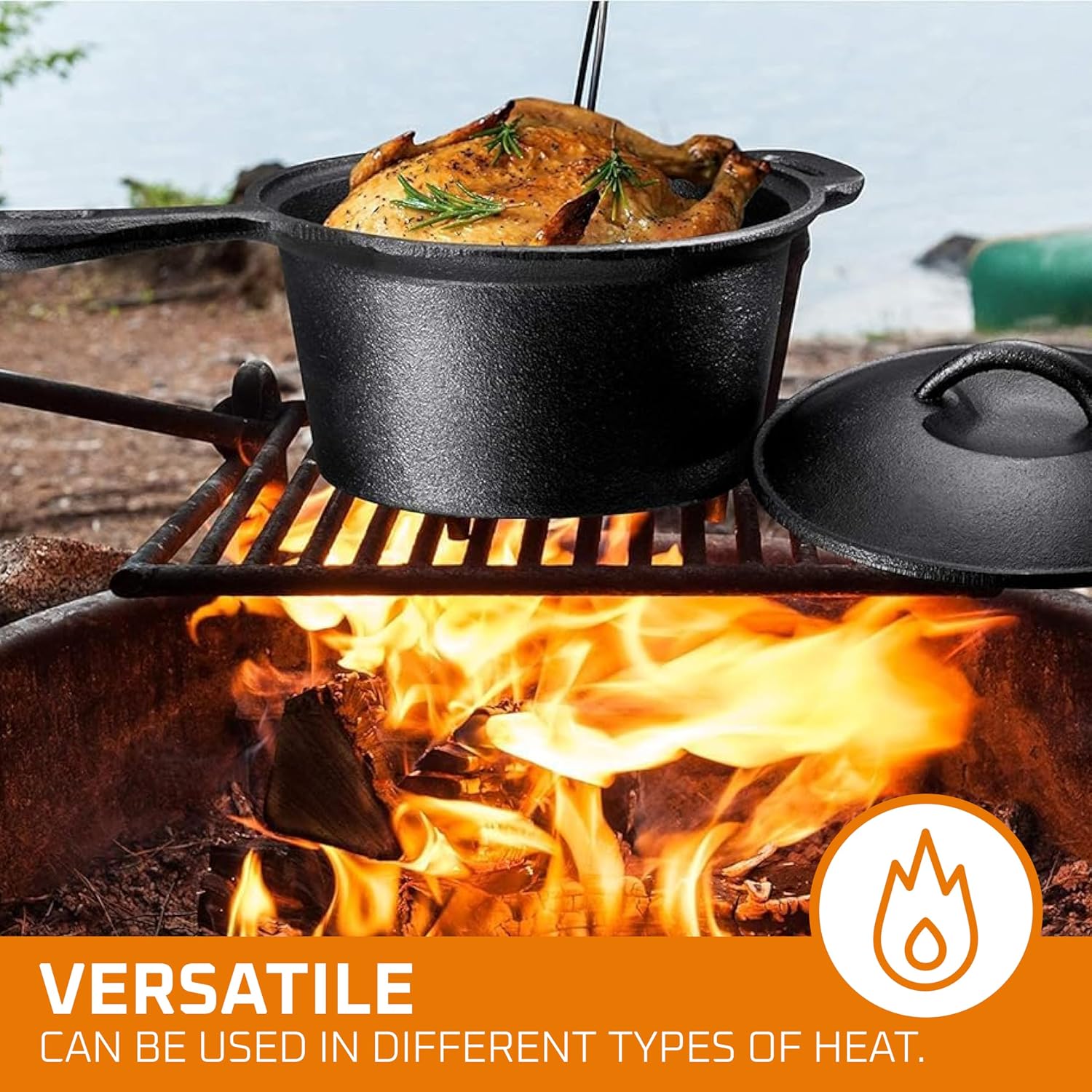 Camping Cooking Set Of 7. Pre  - Camping Cooking Pot With Lid ulasan dan harga