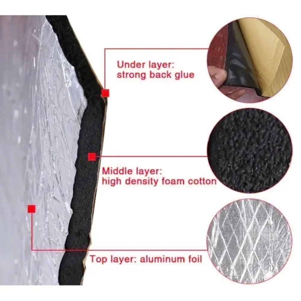 Extra Thick 20mm Car Sound Dea - Aluminum Foil Heavy Duty ulasan dan harga