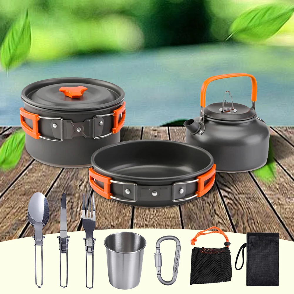 Camping Cookware Kit Kettle Po - Camping Cooking Sets ulasan dan harga