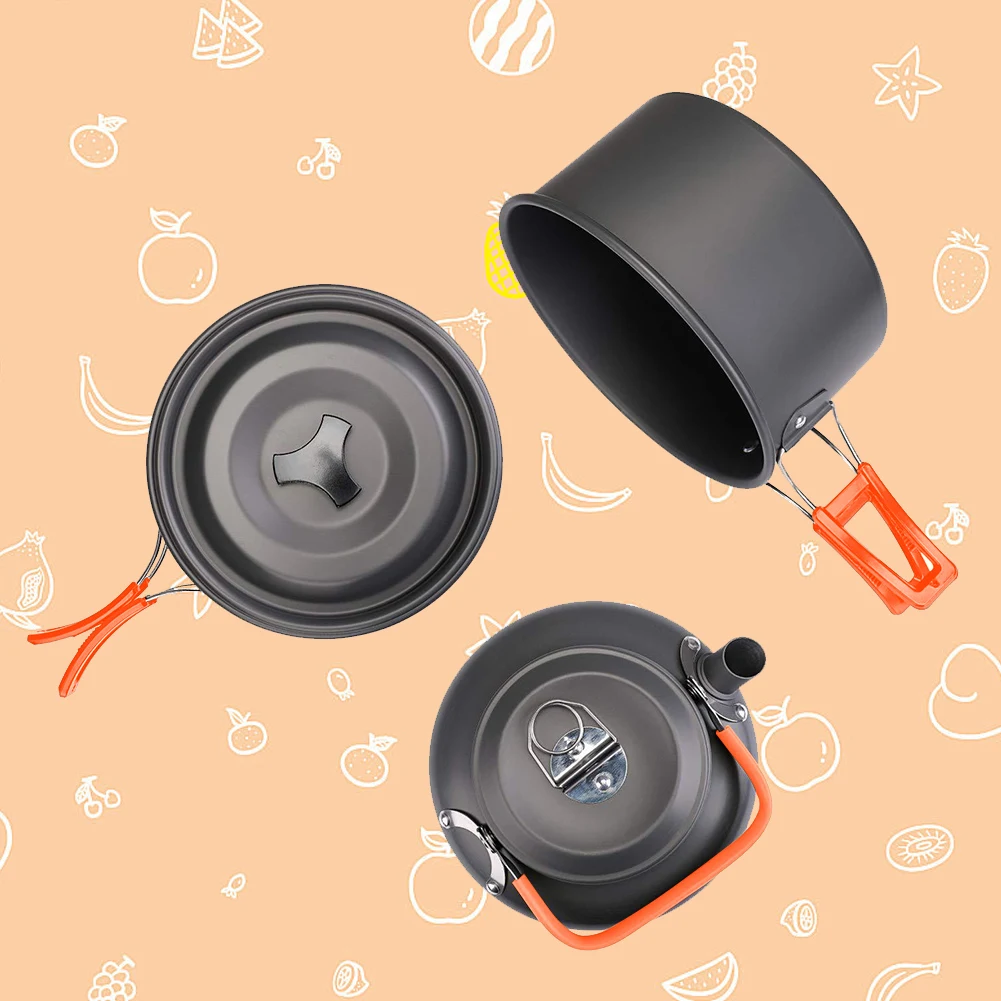 Camping Cookware Kit Kettle Po - Camping Cooking Sets ulasan dan harga