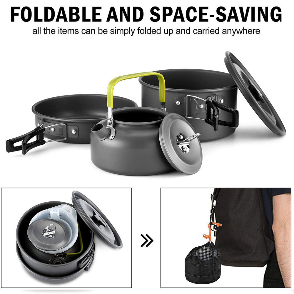 Outdoor Camping Cookware Set M - Camping Cooking Sets ulasan dan harga