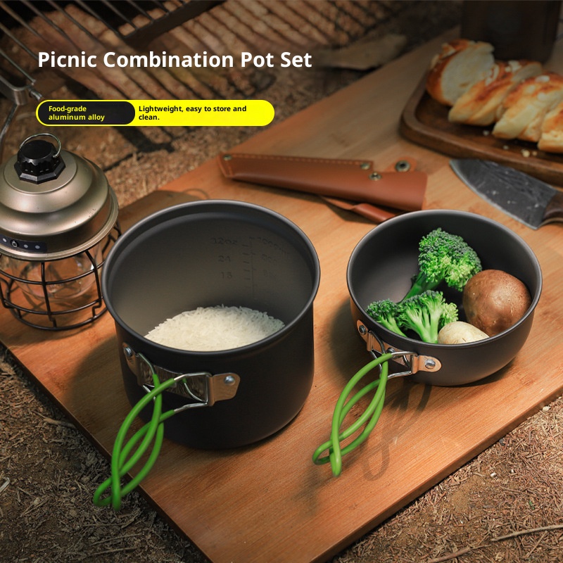 Camping Cookware Set, Ultra Li - Camping Cooking Set Compact ulasan dan harga